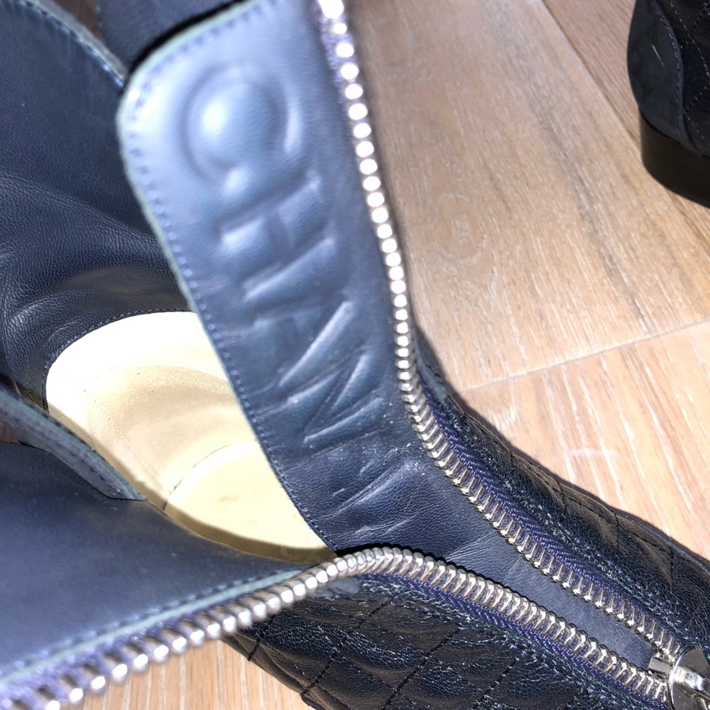 Chanel Zip Up Blue Suede Combat Boot - Picture 8 of 8